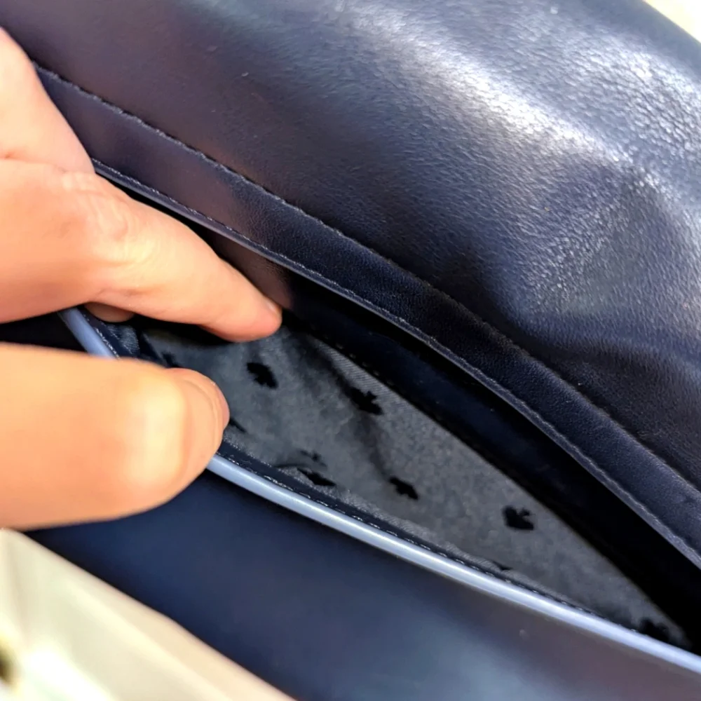 kate spade Black Floral Appliqué Leather Shoulder Bag